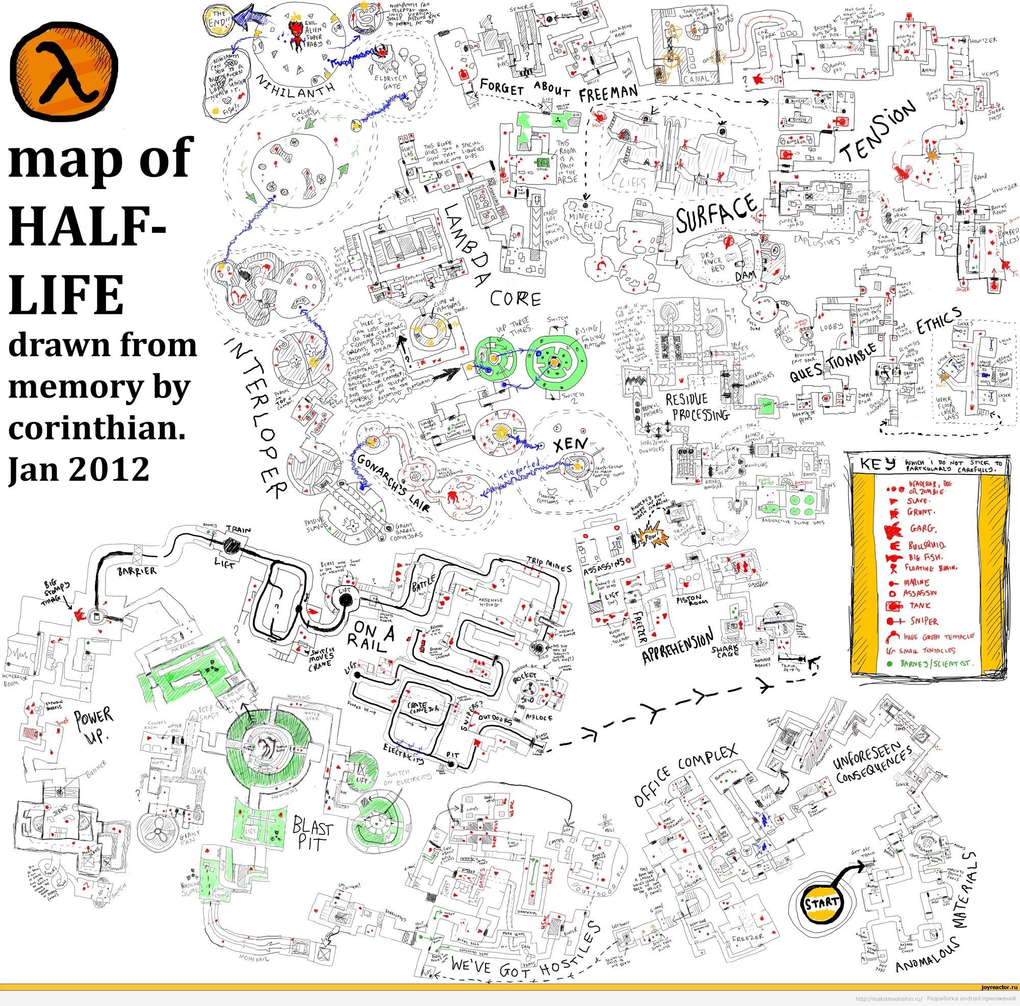 half-life map