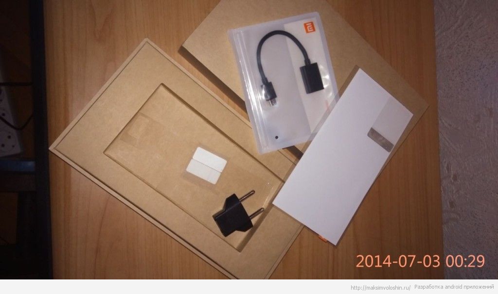 Открытая упаковка Xiaomi Mi3